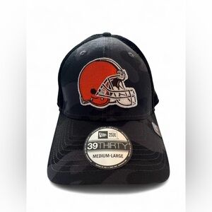 NWT Men's NFL Cleveland Browns Active Camo 39THIRTY Flex Hat Med/Lg